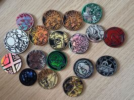 Pokemon Münzen / Coin, 17 Stk. Zustnd von Poor bis Excellent