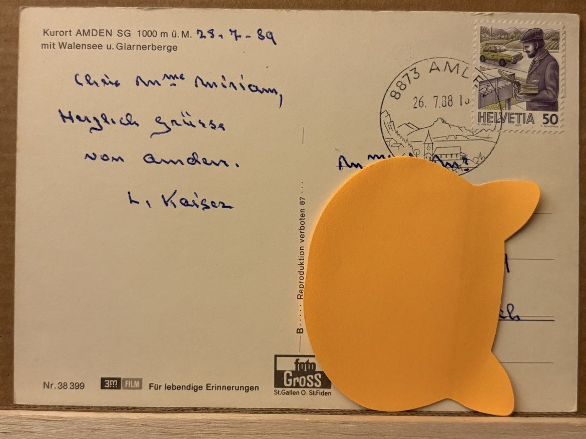 Cartoline postali: AK von Amden – Usato da Rümlang venduto da Kartenpost1 1