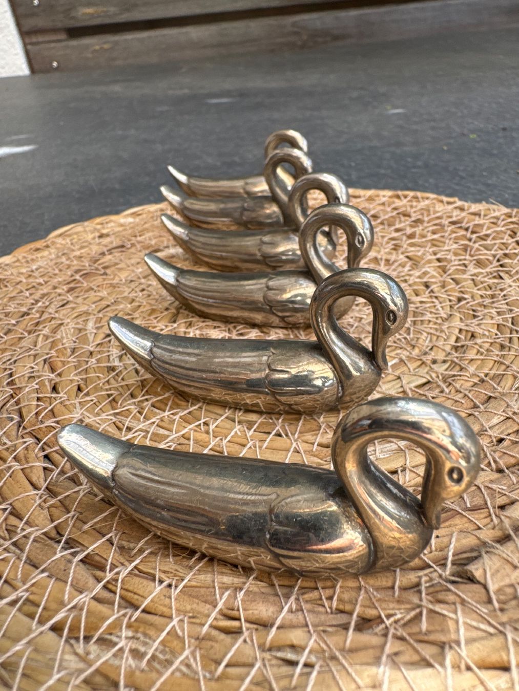 Tutte le decorazioni: Vintage Schwan Messerhalter, 6er Set, – Usato da Zufikon venduto da minuue