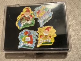 4 Zwicky Vollwert Pins Set gebraucht in Box