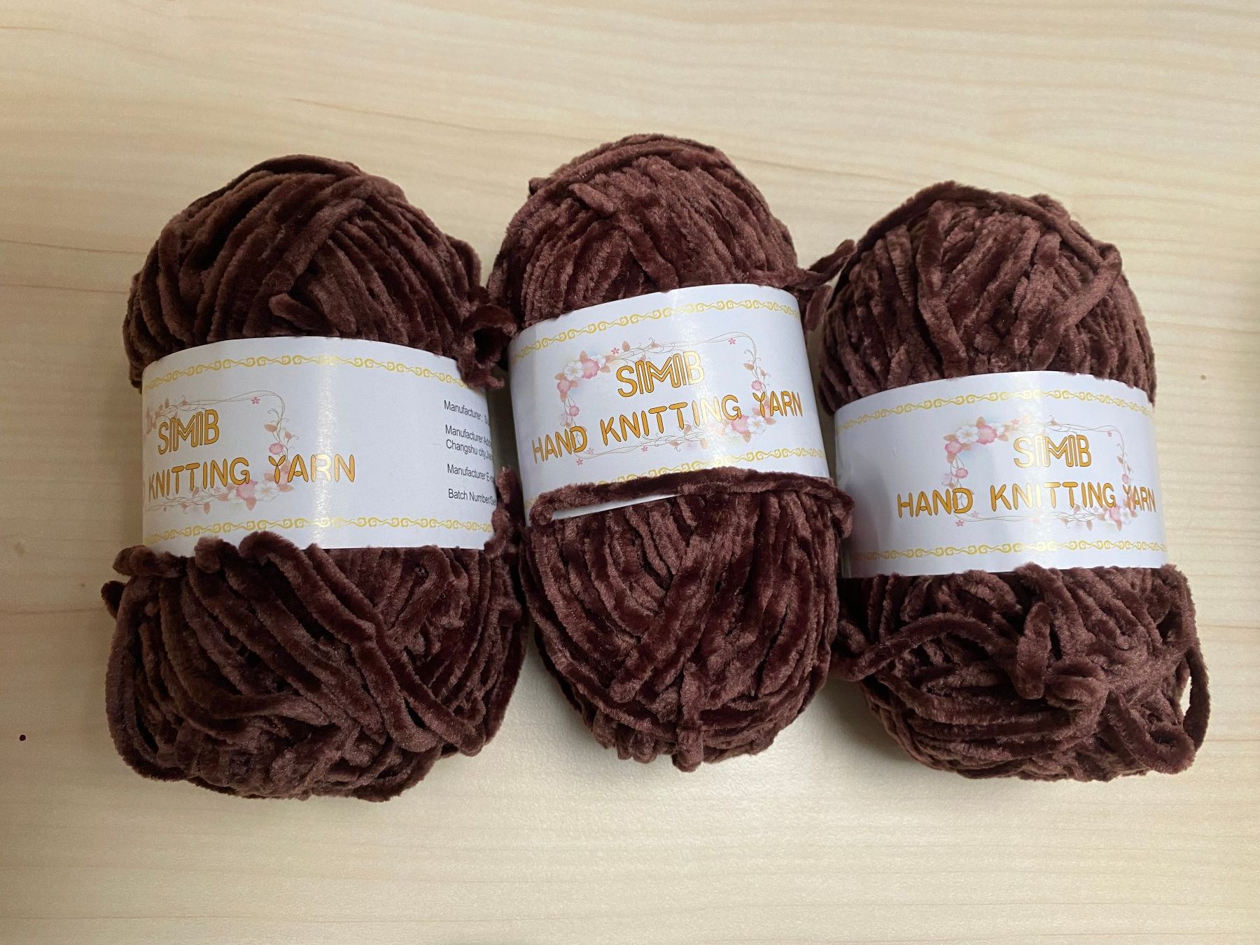 Wolle: 6 Strangen Chenille Garn – Neu (gemäss Beschreibung) aus Luterbach von dorohase 1