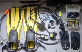 ScubaPro Mares Cressi Taucherset / Kit de plongée