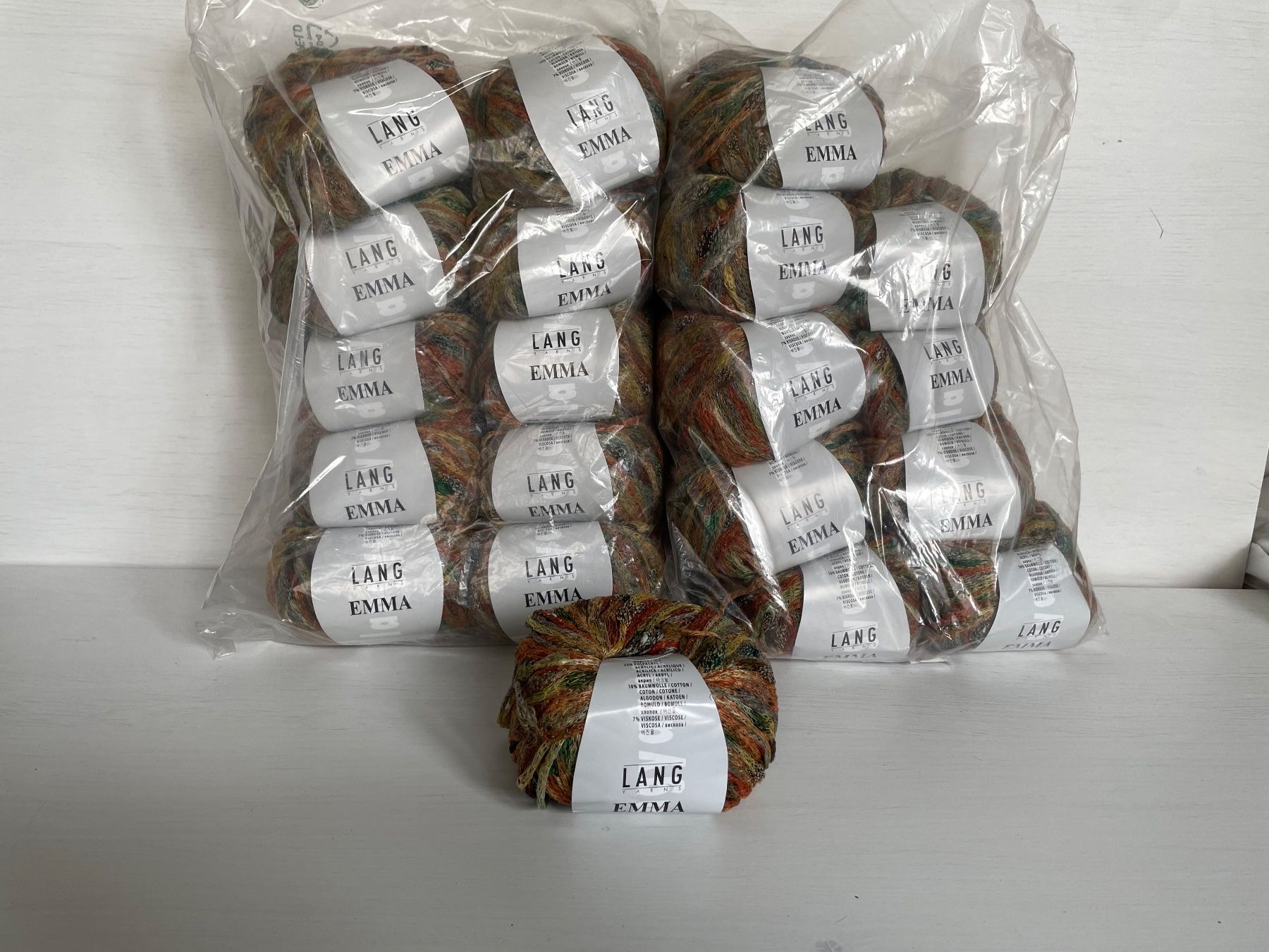 Lang Yarns Lana: 1Knäuel Lang Emma – Nuovo (secondo la descrizione) da Büsserach venduto da bor_s88m 2