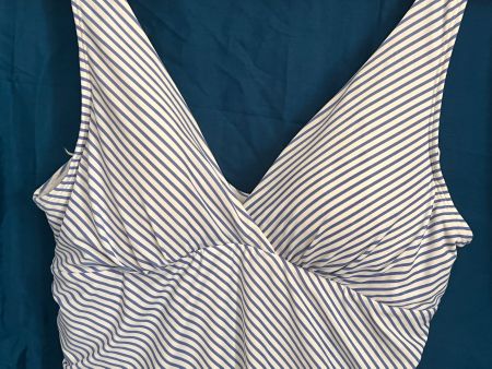maillot de bain  rayures bleu une pièce taille M marque H&M