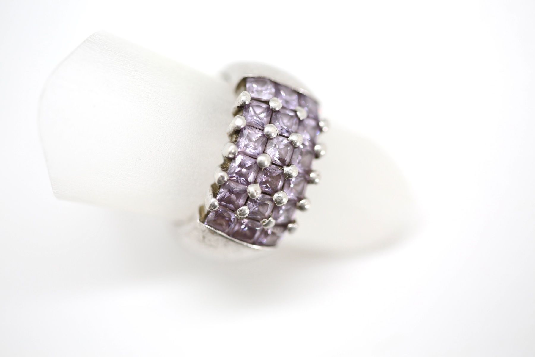 Ringe: Silberring mit hellvioletten Steinen – Gebraucht aus Reinach BL von Han-Numismatik 6