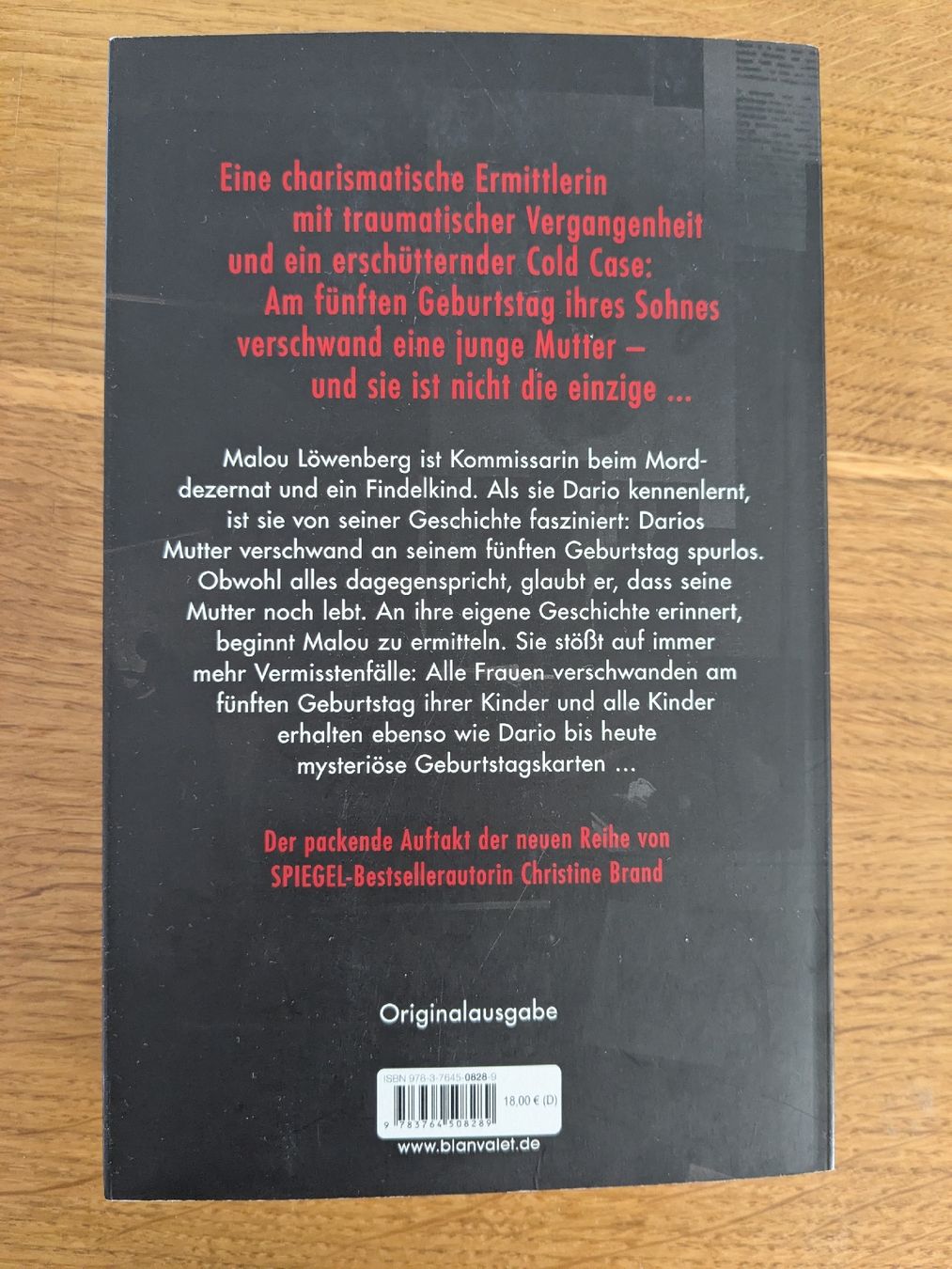 Bücher: Christine Brand: Vermisst - Der Fall Anna  – Gebraucht aus Wohlen AG von merkur0300 2