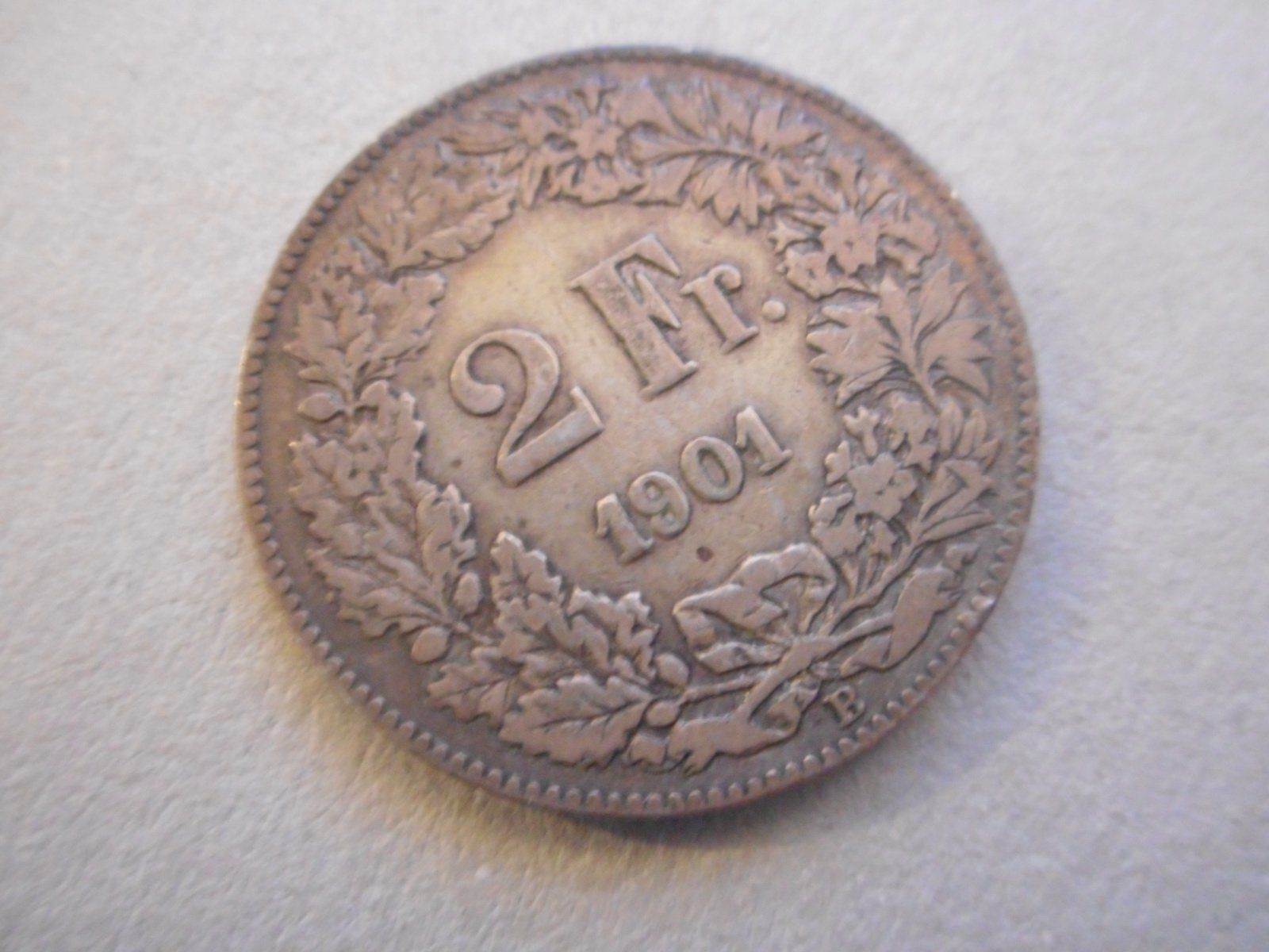 Alle Münzen: 2 Fr. 1901 silber – Gebraucht aus Kriegstetten von pizlad2010 1