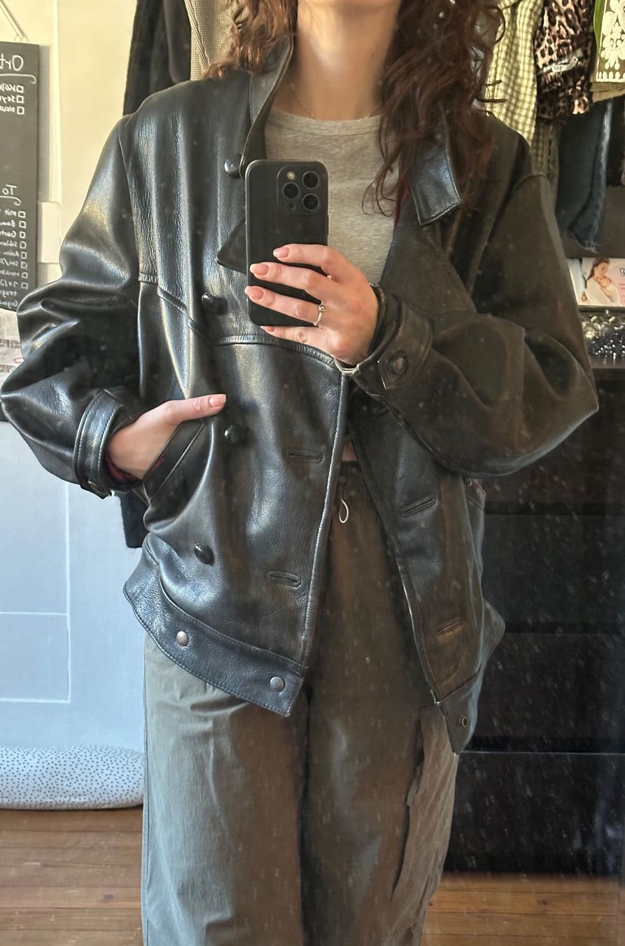 Jacken: Vintage Lederjacke schwarz, Grösse M/L – Gebraucht aus Schaffhausen von NellyE 6