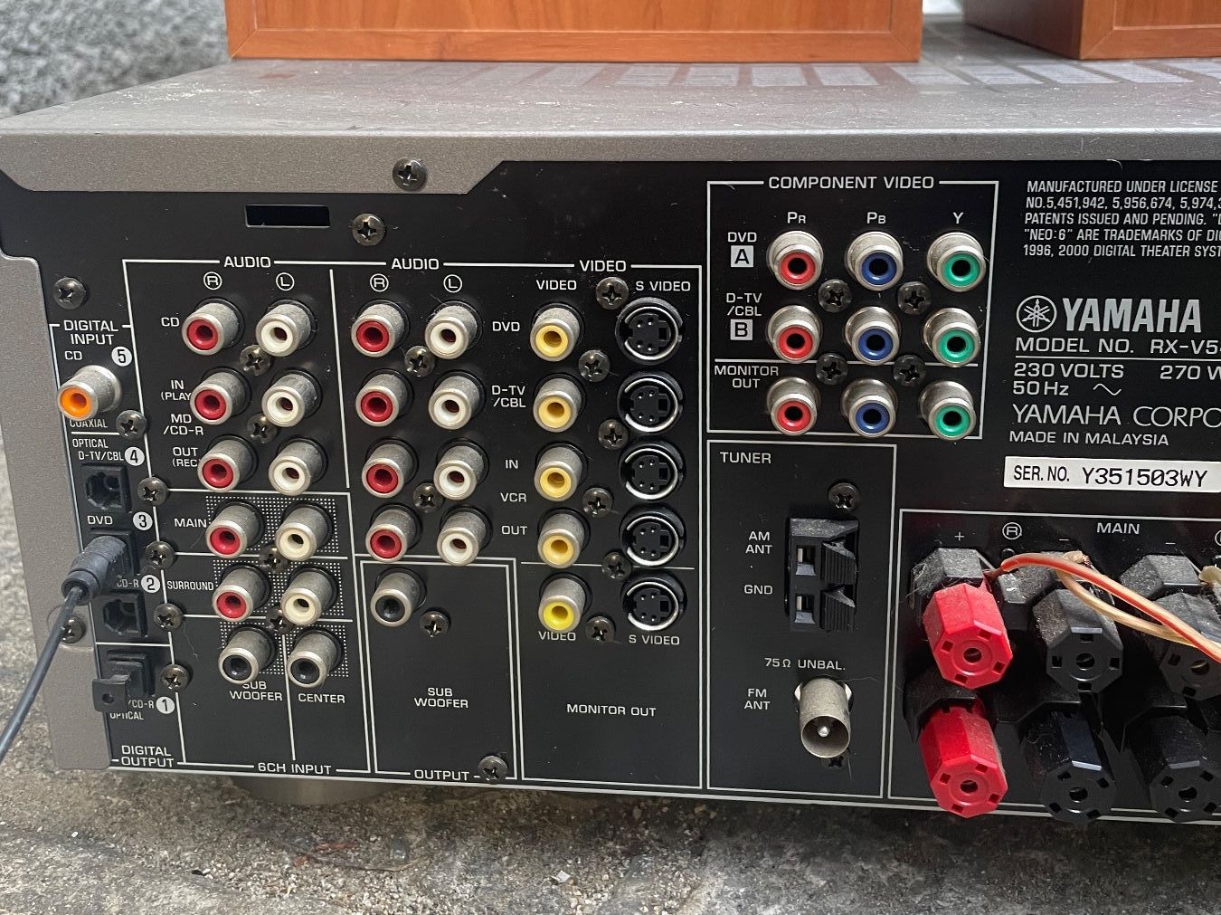 Yamaha Ricevitori: Yamaha RXV540RDS Receiver AV – Usato da Minusio venduto da Pink222 3