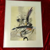 Gerold Veraguth. Mixed Media-Gemälde. Signiert&datiert '83.