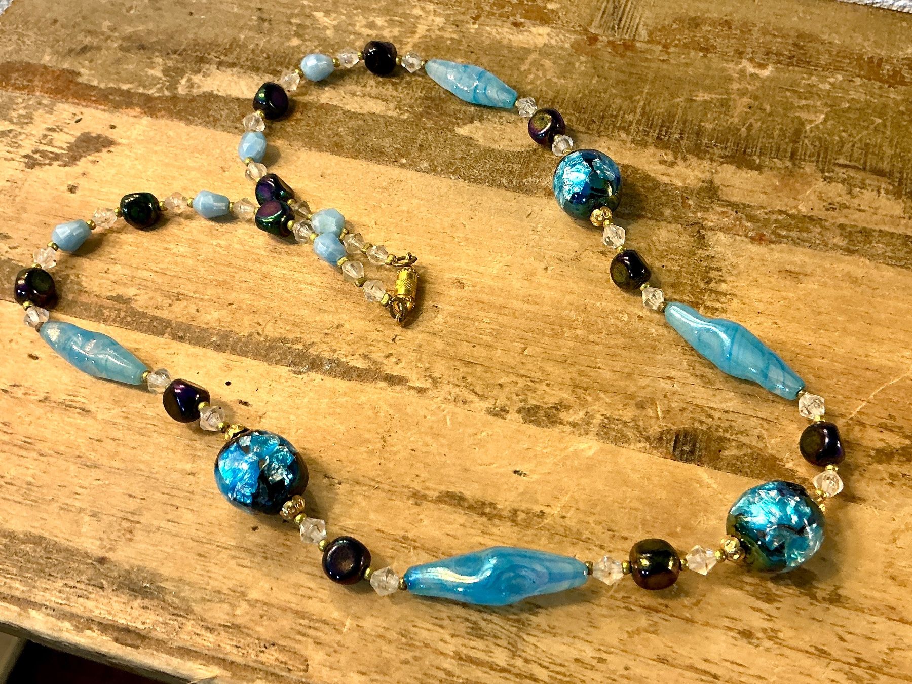 Gablonzer Ketten: ART DECO COLLIER MIT GABLONZER STRASSSTEINE UM 1930, TOP – Gebraucht aus Biglen von Limarkt 1