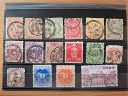 Japan Briefmarken auf Karte A10 Zustand gem.Bild