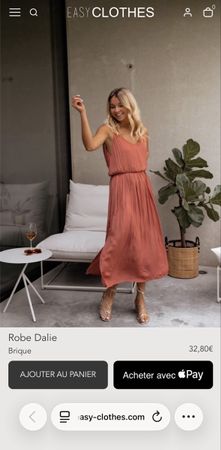 Sommerkleid Ziegelrot