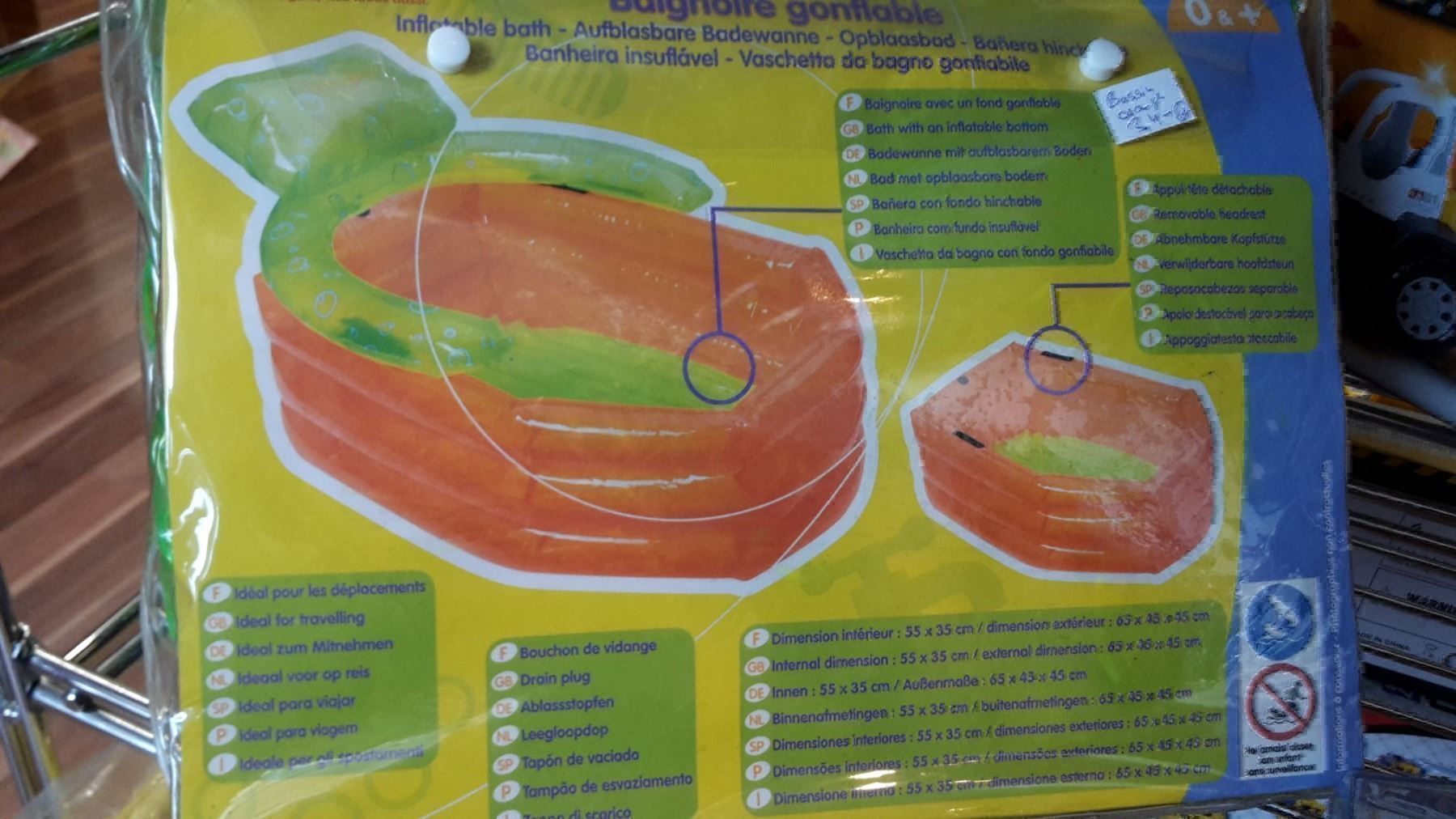 Piscine: Aufblasbare Badewanne Planschbecken – Nuovo e nell'imballaggio originale da Schwarzenburg venduto da Flamingo07