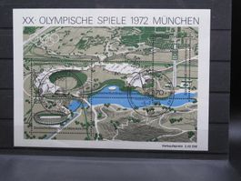 BRD 1972 Olympische Spiele München Block 7 gest.