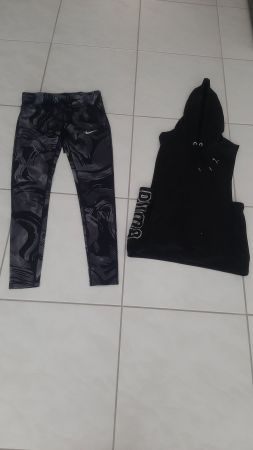 K..18) Puma Oberteil Nike Hose Sport Gr. S/M