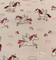Patchworkstoff funkelndes Einhorn