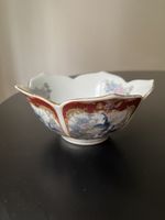 Antique Japanese Satsuma Porcelain Bowl With Peacocks