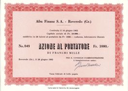Afra Finanz SA Roveredo (Graubünden)