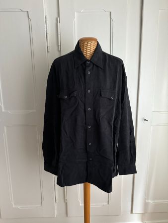 HOPE - Hemdjacke schwarz oversized (unisex)