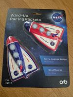 NASA Wind-Up Raketen Set, Retro Design, Neu & OVP!
