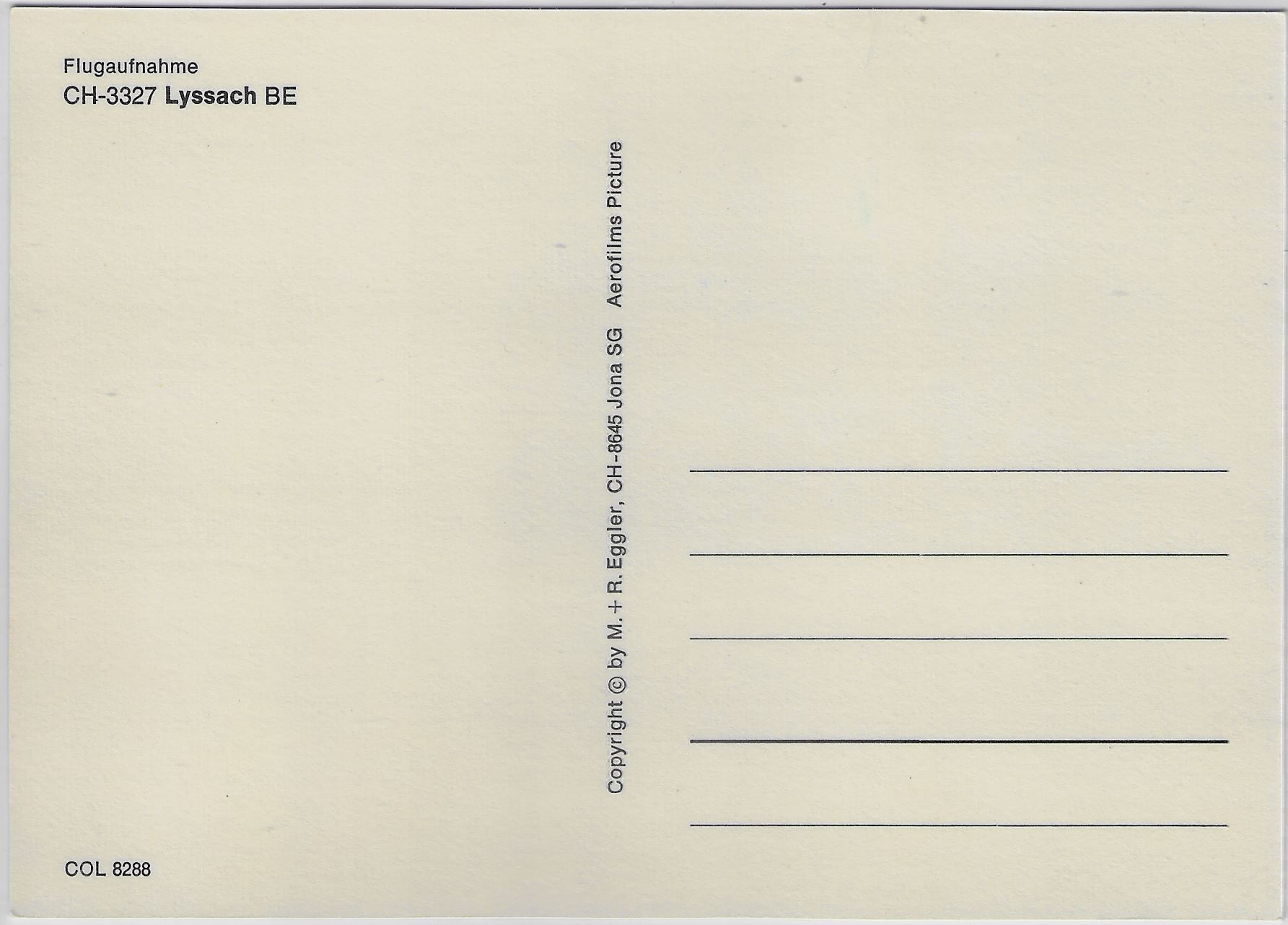 Cartoline postali: Flugaufnahme Lyssach BE – Antico da Ettingen venduto da Kartenplanet 1