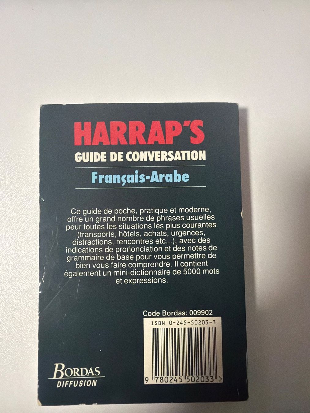 Bücher: Guide de conversation Harrap's Français-Arabe – Gebraucht aus Fribourg von J334455 1