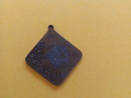 Médaille ancienne en bronze, Aux Frontières, 1914-1915