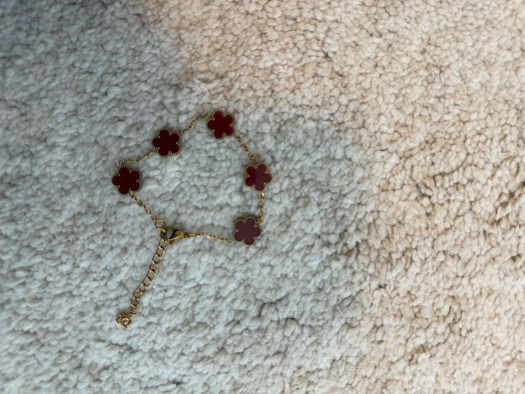 Catenine: Armkette Gold / Rot – Nuovo (secondo la descrizione) da Nebikon venduto da karin.5 1