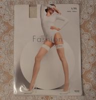 Fashion Strümpfe halterlos Weiss Gepunktet 20DEN Gr.L/XL