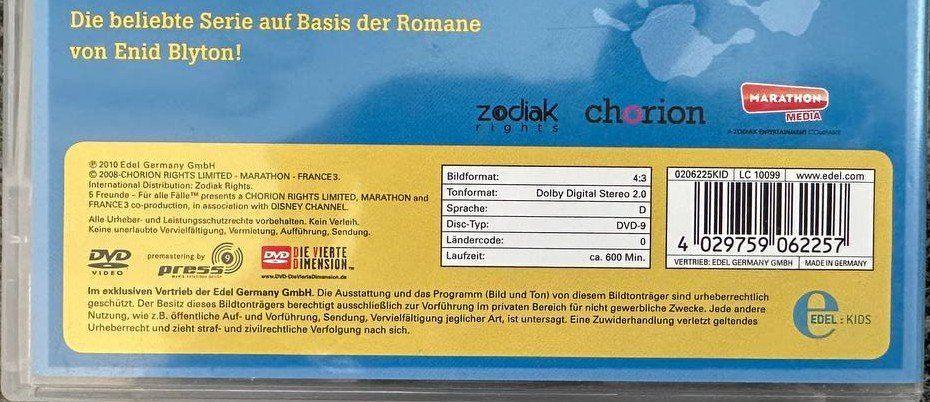 Tutti i DVDs: 5 Freunde - komplette Staffel – Usato da Beringen venduto da Mantafisch1 2
