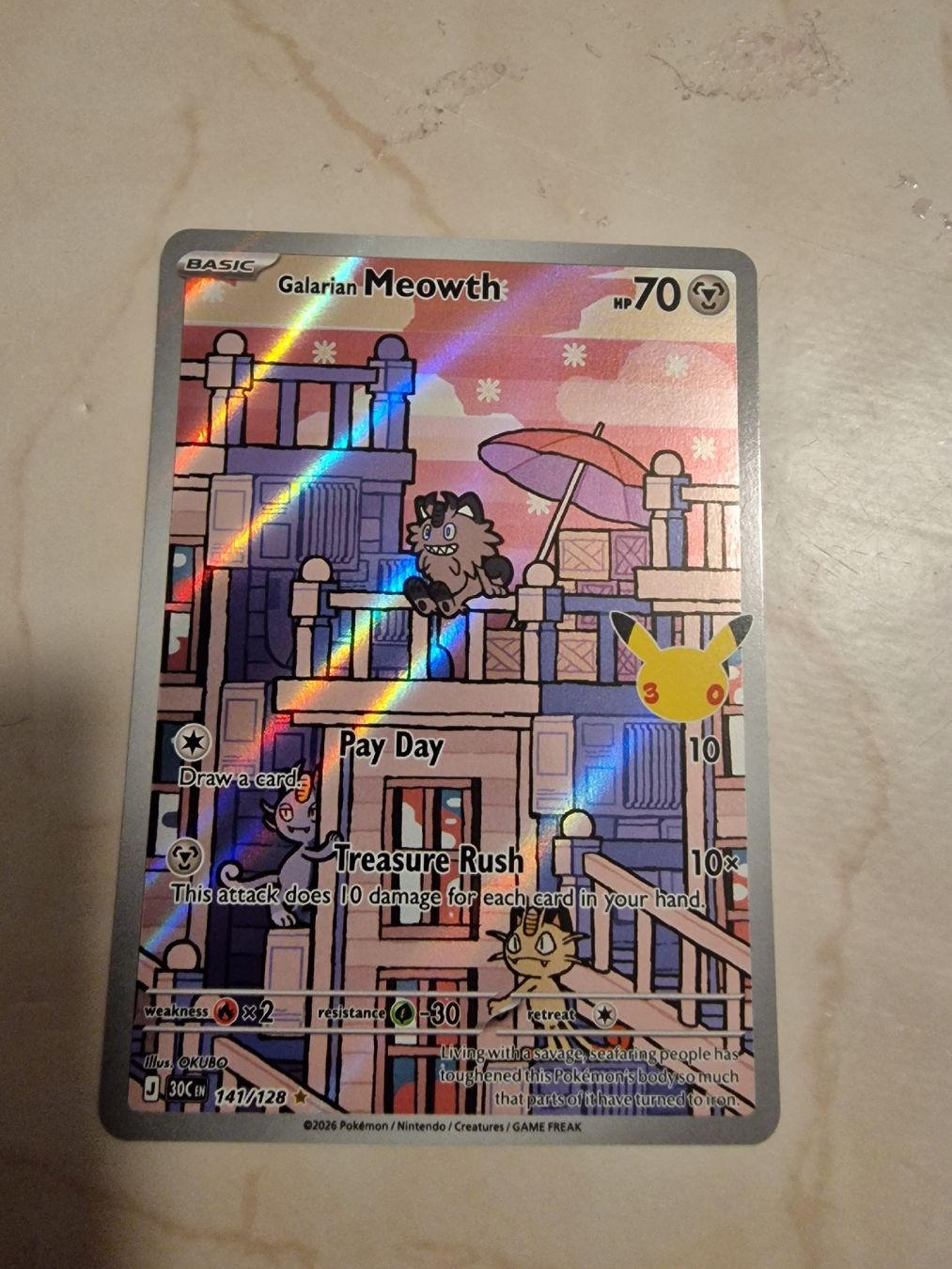 Pokémon Carte collezionabili: Pokemon Meowth 141/128 – Nuovo e nell'imballaggio originale da Arbon venduto da LucaItaliano