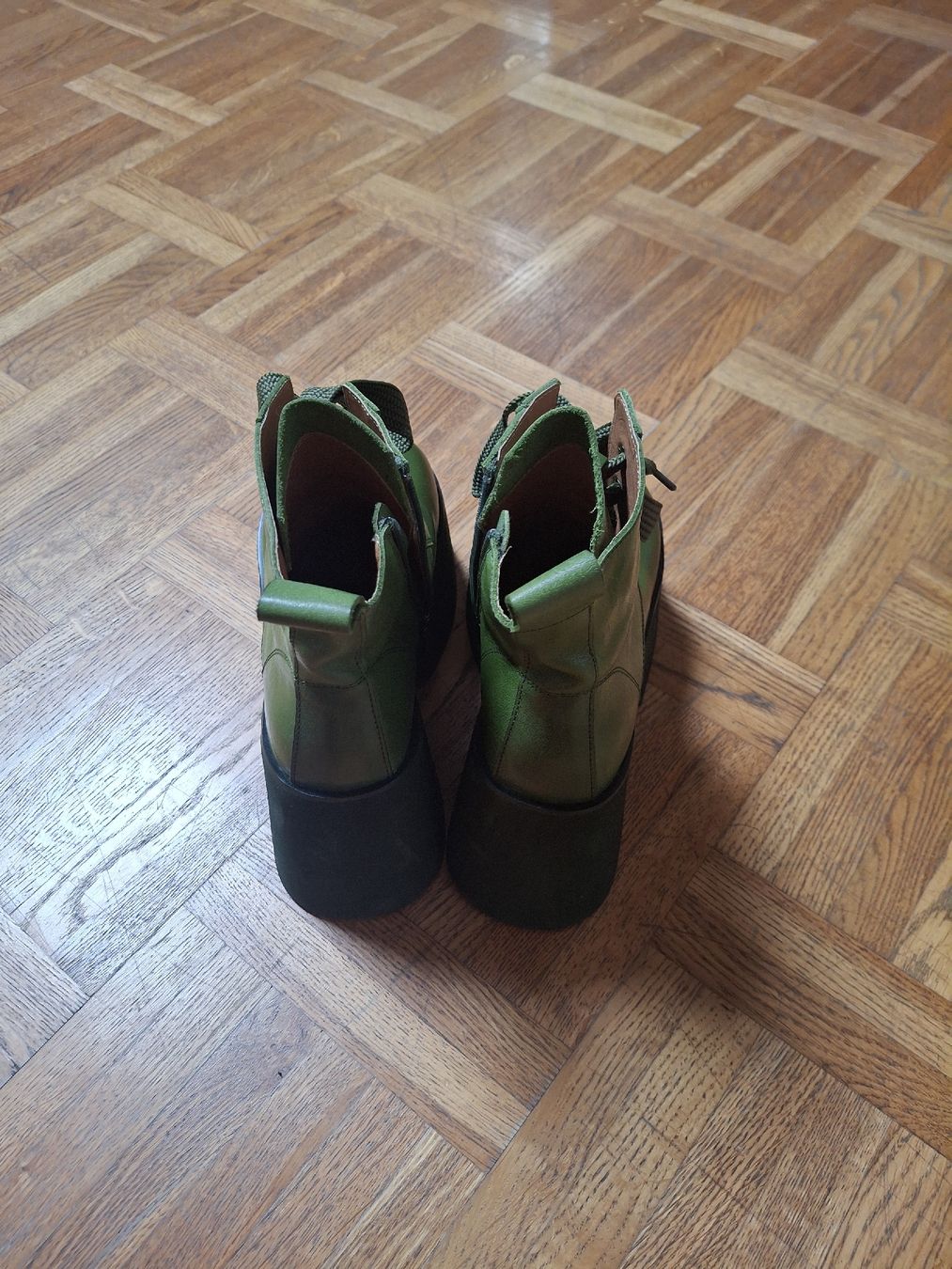Chaussures femmes: Grüne Platform Boots Gr. 38  – Neuf (Voir description) à Solothurn par Mayla92 2