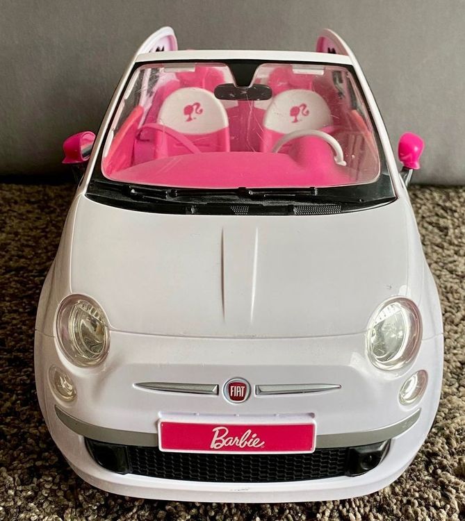 barbie fiat 500 blanche
