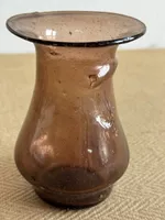 Schöne alte Glasvase mundgeblasen