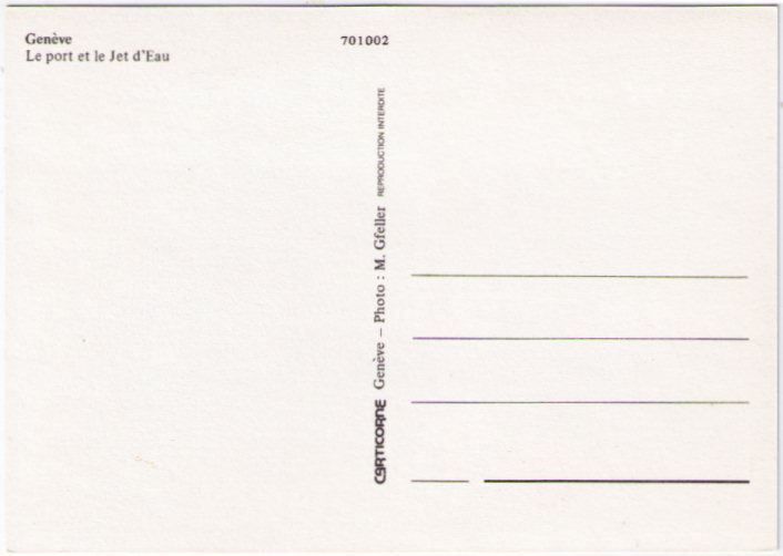 Cartoline postali: Genf / Genève – Usato da Binningen venduto da Mountainrider 1