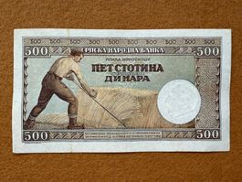 Belgrad 1942 - Serbien - 500 Dinara