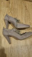 38 shoes Schuhe - Zara - high heels, grey /beige velvet daim