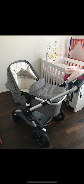 BUGABOO FOX KINDERWAGEN GRAU MIT WANNE UND VIEL ZUBEHOR TOP Kaufen auf Ricardo