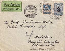 SCADTA Zürich - Barranquilla - Medellin (Kolumbien) 1927