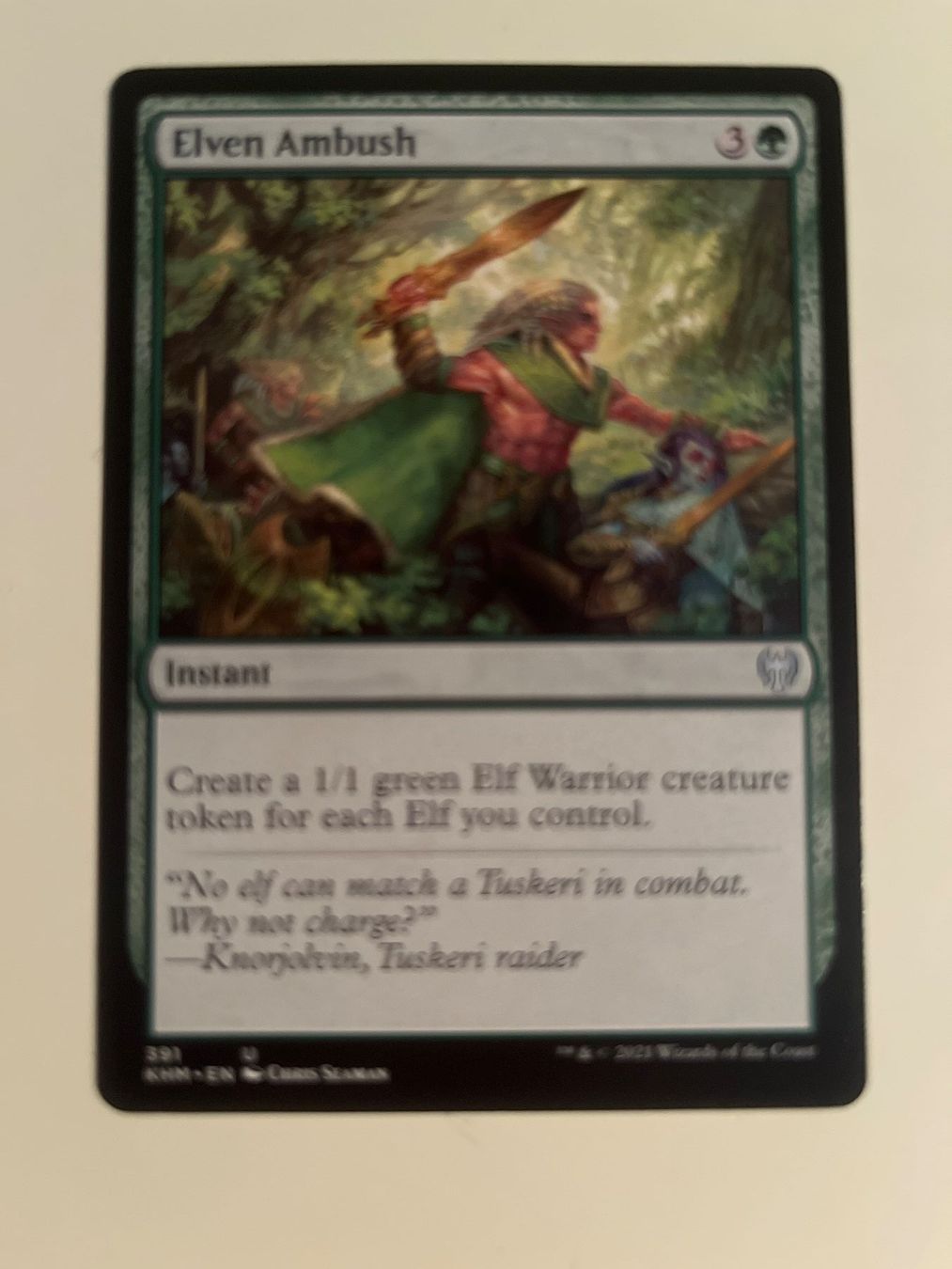 Magic The Gathering Sammelbilder & Trading cards: 1 x Elven Ambush - Magic: The Gathering - MtG – Gebraucht aus Kriens von Shadi1980