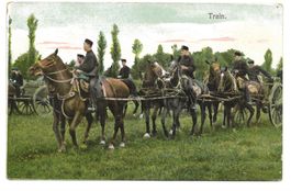 Militär - Train auf dem Vormarsch - Kaserne Frauenfeld 1909