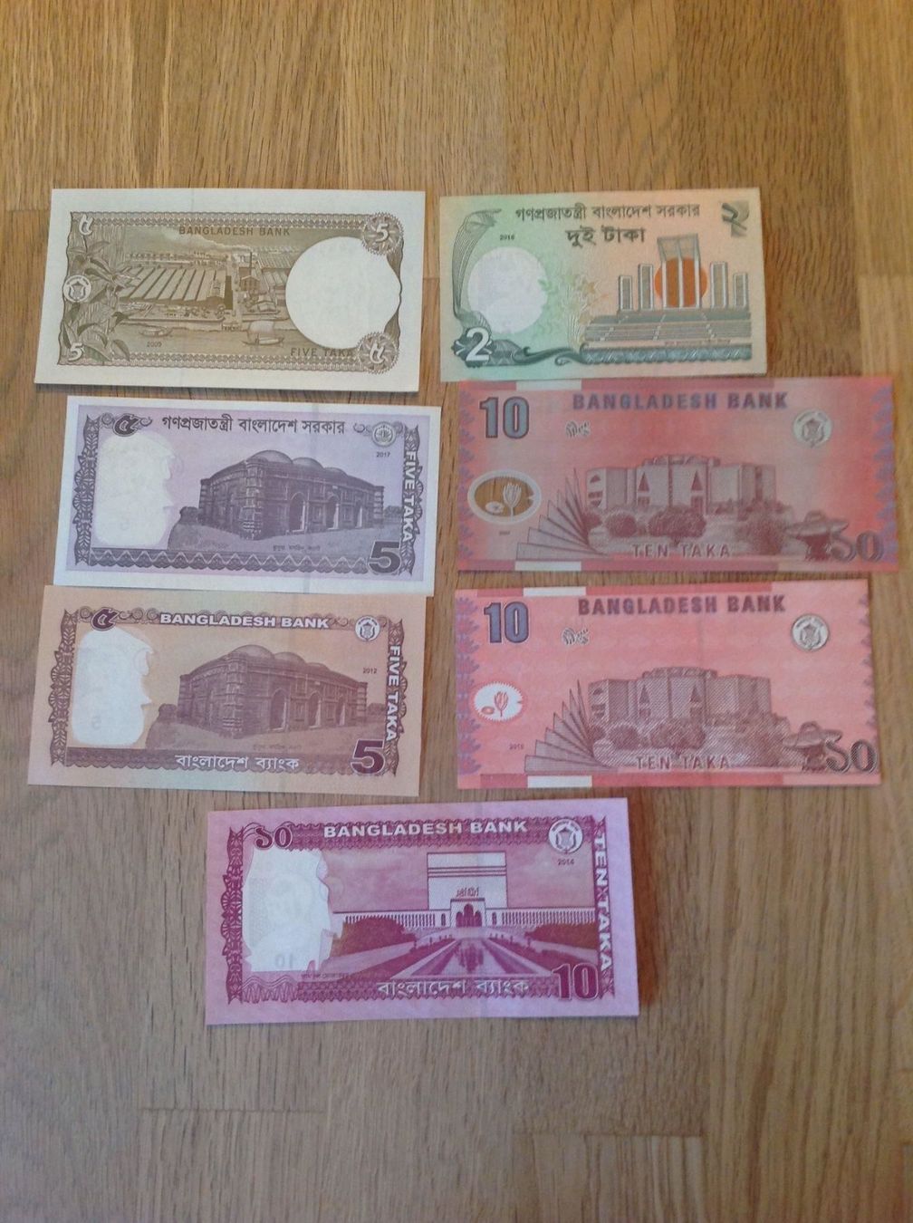 Banconote: 7 billets de Bangladais UNC – Nuovo (secondo la descrizione) da Villars-sur-Glâne venduto da Graca03 4