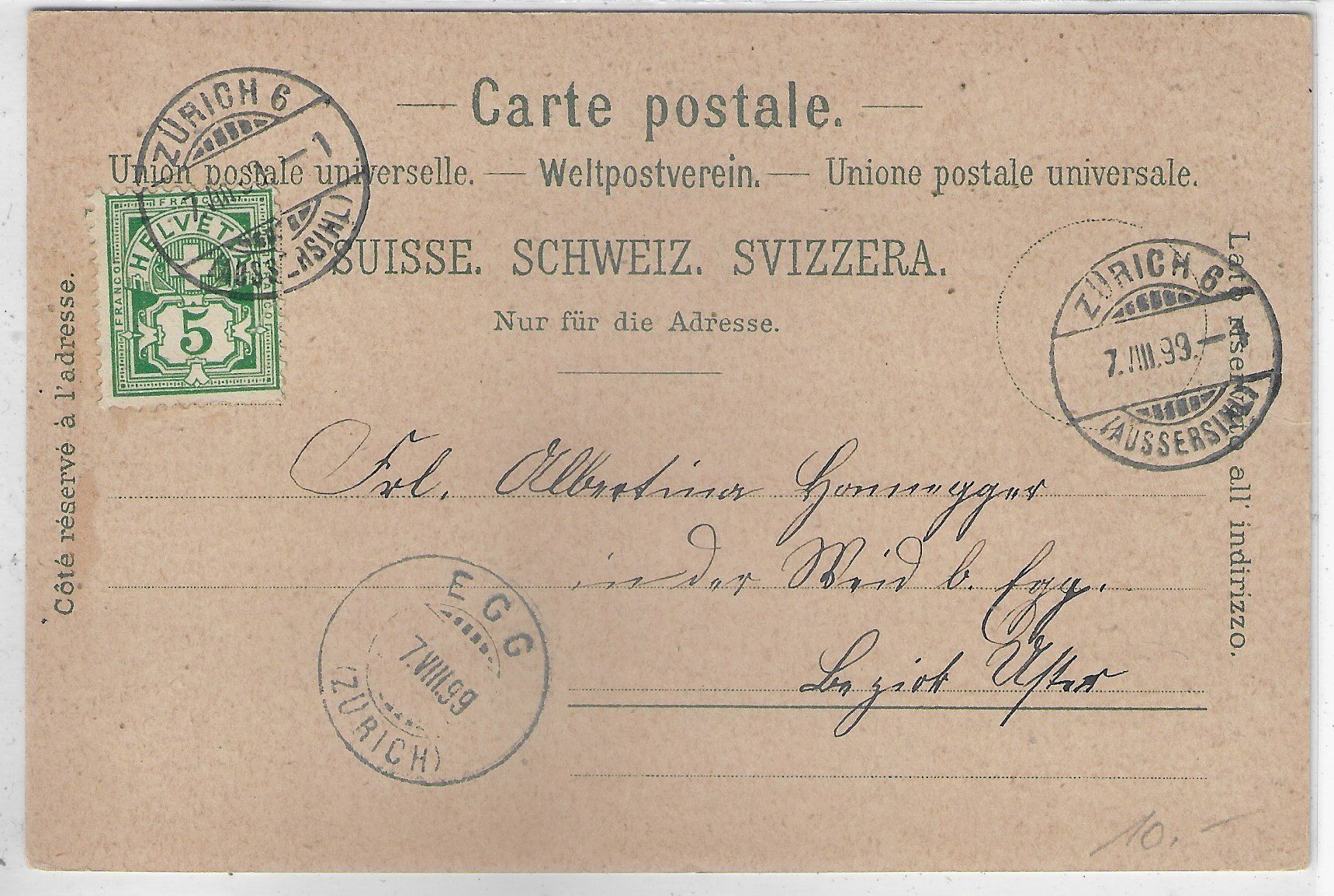 Cartoline postali: Gruss aus Basel - Im Mondschein - Litho 1899 – Usato da Ettingen venduto da Kartenplanet 1