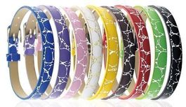 Lot 10 PU simili cuir bracelets