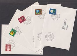 5 Pro Juventute FDC 1958 / Kat. SBK 2019 Fr: 30.00