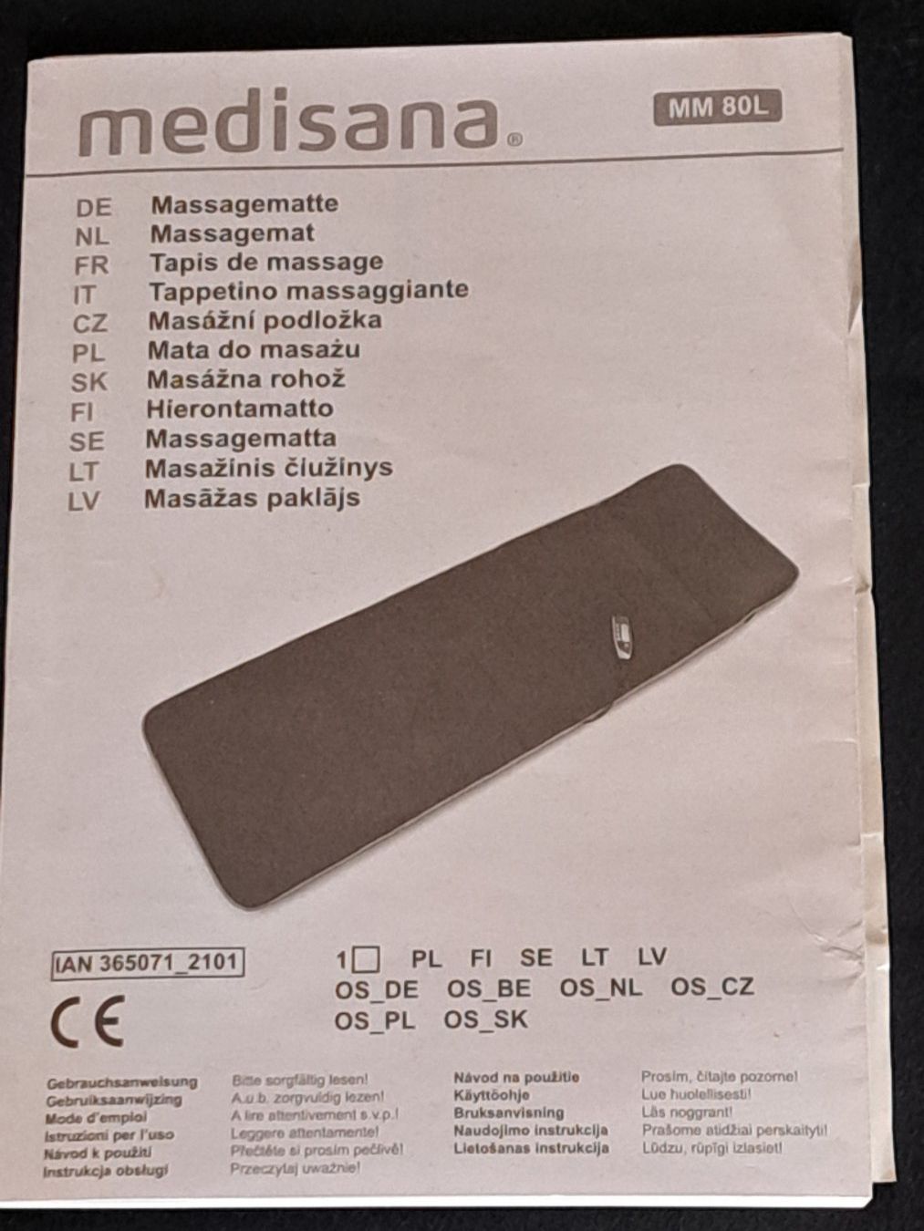 Massagematte MM 80L mit Vibrations- und Wrmefunktion (Gebraucht) in  Romanshorn fr CHF 20  mit Lieferung auf Ricardo kaufen