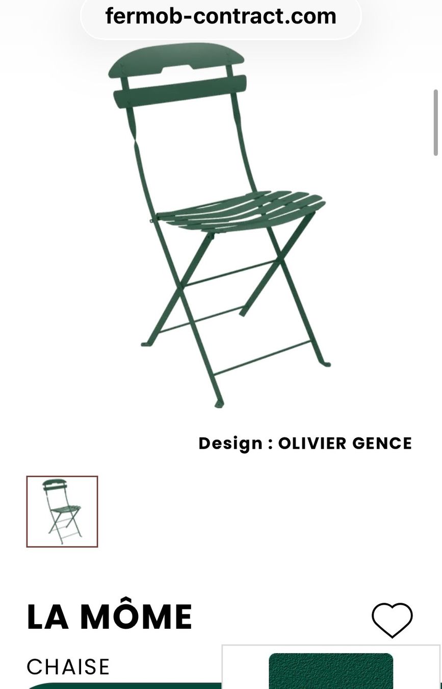Set di tavolo e panche: Fermob table et chaises – Usato da St- Blaise venduto da Gian73 5