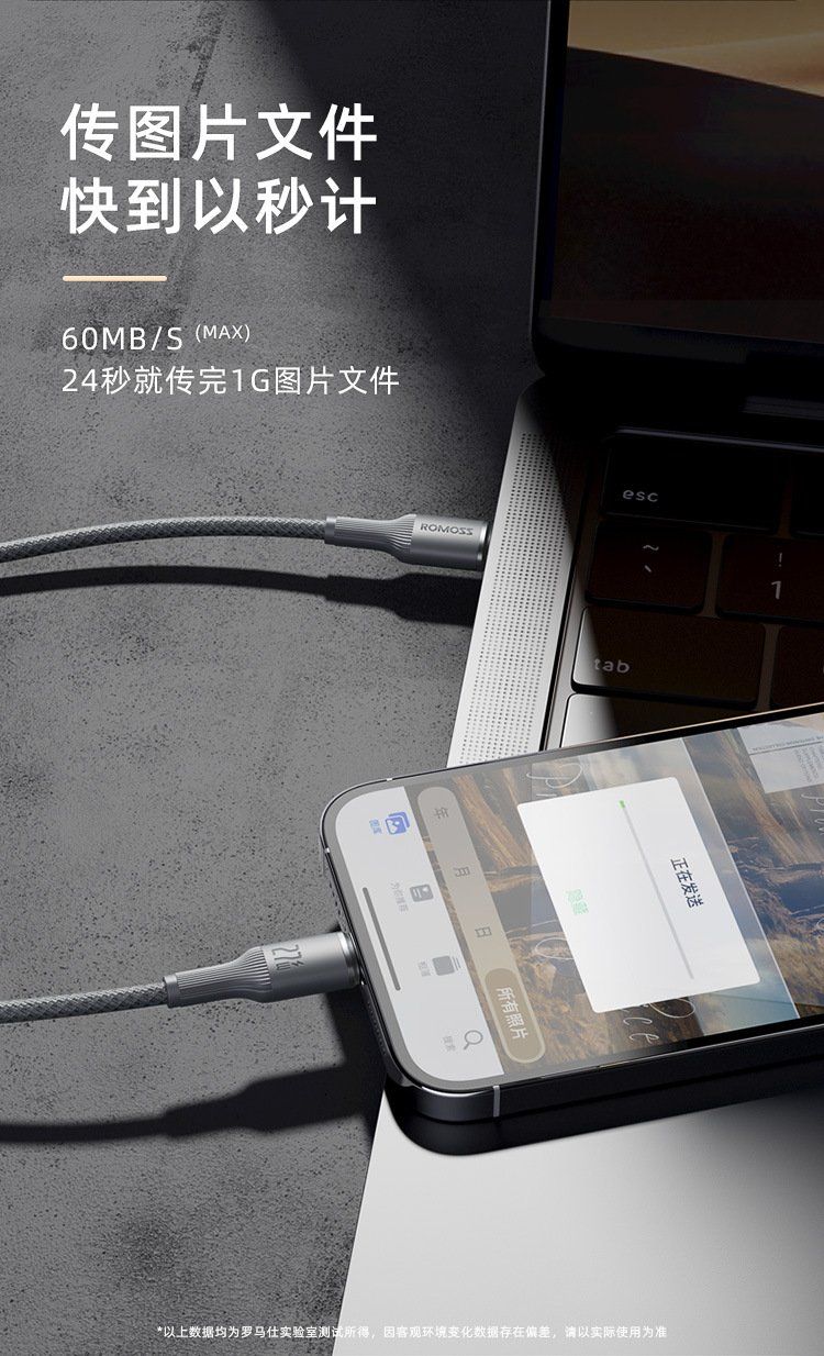 Cavi: ROMOSS Type-C to Lightning Fast Charging Cable 120cm – Nuovo e nell'imballaggio originale da Gattikon venduto da Sarahs_Schatzkammer 4