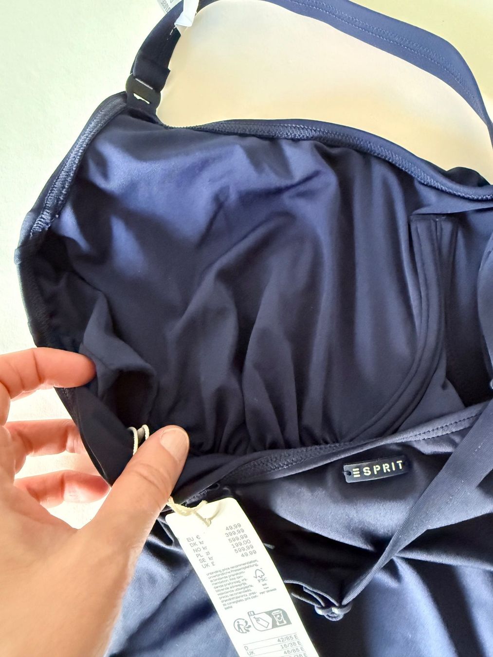 Esprit Costumi da bagno & Bikini: ESPRIT, Badekleid, Grösse 42/85E, Farbe Dunkelblau – Nuovo e nell'imballaggio originale da Rudolfstetten venduto da gst_g7xl 8